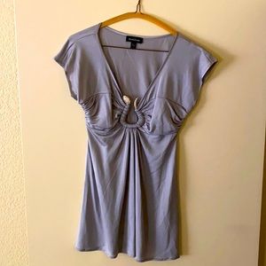 Bebe grey blouse